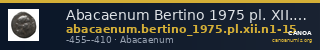 Abacaenum Bertino 1975 pl. XII.n1-15 — CANOA