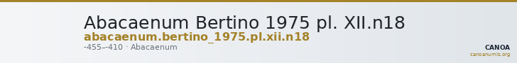 Abacaenum Bertino 1975 pl. XII.n18 — CANOA