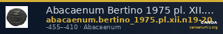 Abacaenum Bertino 1975 pl. XII.n19-20 — CANOA