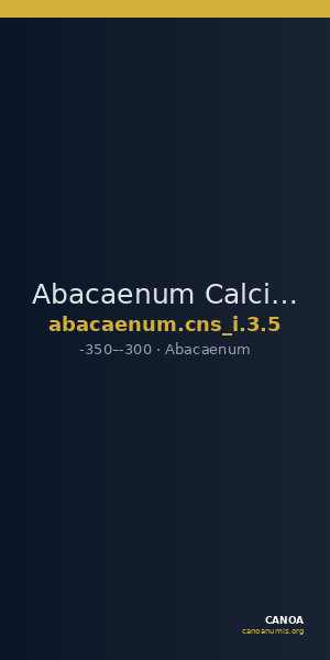 Abacaenum Calciati 1983 3 — CANOA