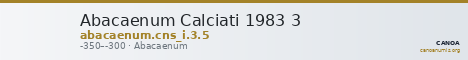 Abacaenum Calciati 1983 3 — CANOA