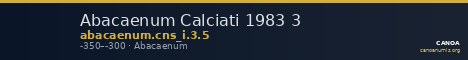 Abacaenum Calciati 1983 3 — CANOA