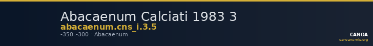 Abacaenum Calciati 1983 3 — CANOA