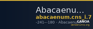 Abacaenum Calciati 1983 7 — CANOA