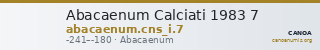 Abacaenum Calciati 1983 7 — CANOA