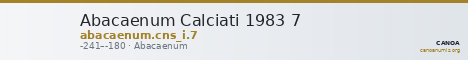 Abacaenum Calciati 1983 7 — CANOA