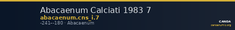 Abacaenum Calciati 1983 7 — CANOA