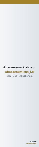 Abacaenum Calciati 1983 8 — CANOA