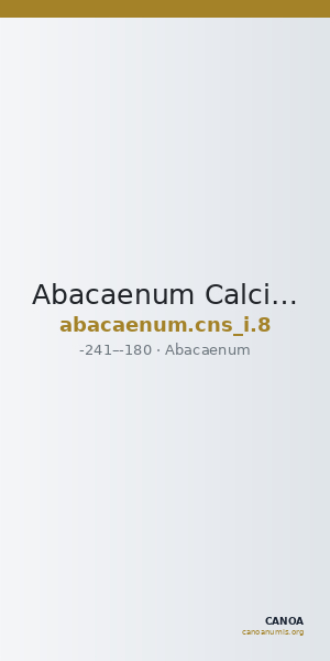 Abacaenum Calciati 1983 8 — CANOA