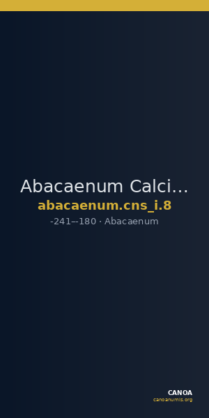Abacaenum Calciati 1983 8 — CANOA
