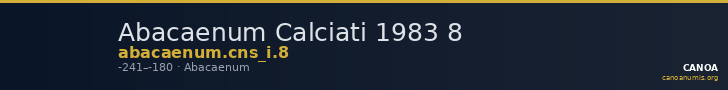 Abacaenum Calciati 1983 8 — CANOA