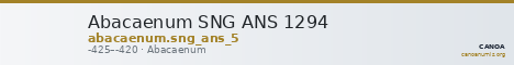 Abacaenum SNG ANS 1294 — CANOA