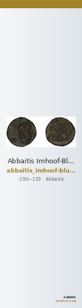 Abbaitis Imhoof-Blumer 1908 p. 138, 1 — CANOA