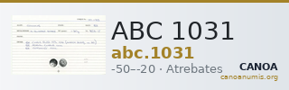 ABC 1031 — CANOA