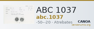 ABC 1037 — CANOA