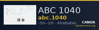ABC 1040 — CANOA