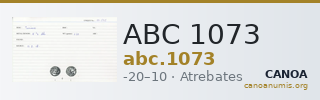 ABC 1073 — CANOA