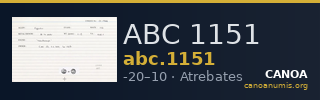 ABC 1151 — CANOA