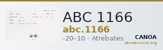 ABC 1166 — CANOA