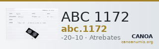 ABC 1172 — CANOA