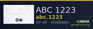 ABC 1223 — CANOA