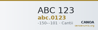 ABC 123 — CANOA
