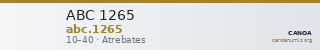 ABC 1265 — CANOA