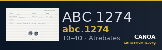 ABC 1274 — CANOA