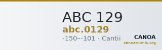ABC 129 — CANOA