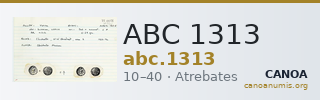 ABC 1313 — CANOA