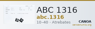 ABC 1316 — CANOA