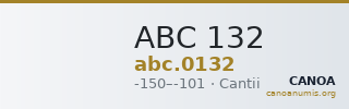 ABC 132 — CANOA