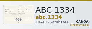 ABC 1334 — CANOA