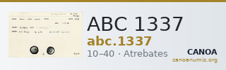 ABC 1337 — CANOA