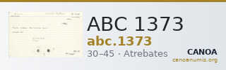 ABC 1373 — CANOA