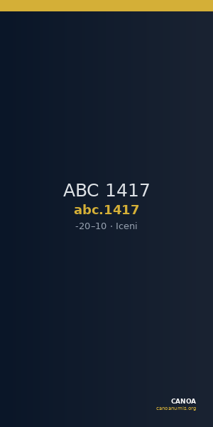 ABC 1417 — CANOA
