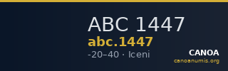 ABC 1447 — CANOA