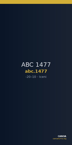 ABC 1477 — CANOA