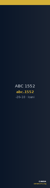ABC 1552 — CANOA