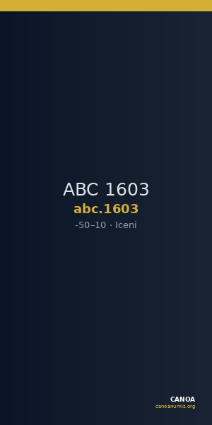 ABC 1603 — CANOA