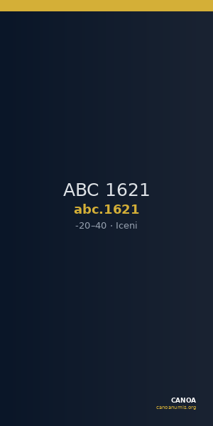 ABC 1621 — CANOA
