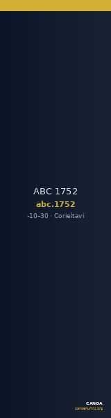 ABC 1752 — CANOA