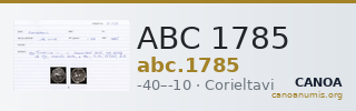 ABC 1785 — CANOA