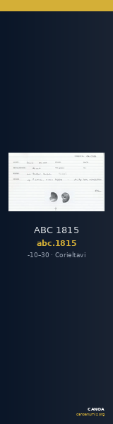 ABC 1815 — CANOA