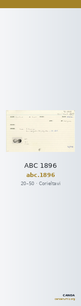ABC 1896 — CANOA