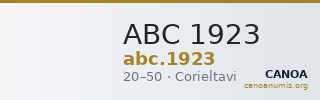 ABC 1923 — CANOA