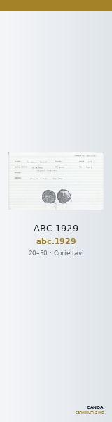 ABC 1929 — CANOA