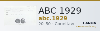 ABC 1929 — CANOA