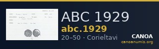 ABC 1929 — CANOA