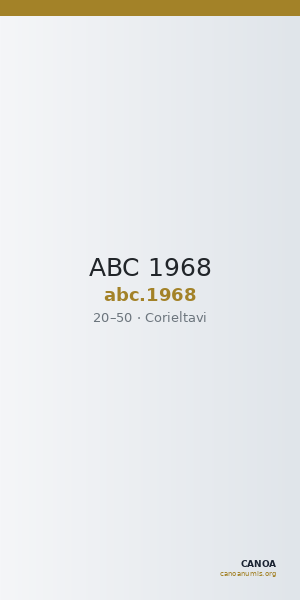 ABC 1968 — CANOA
